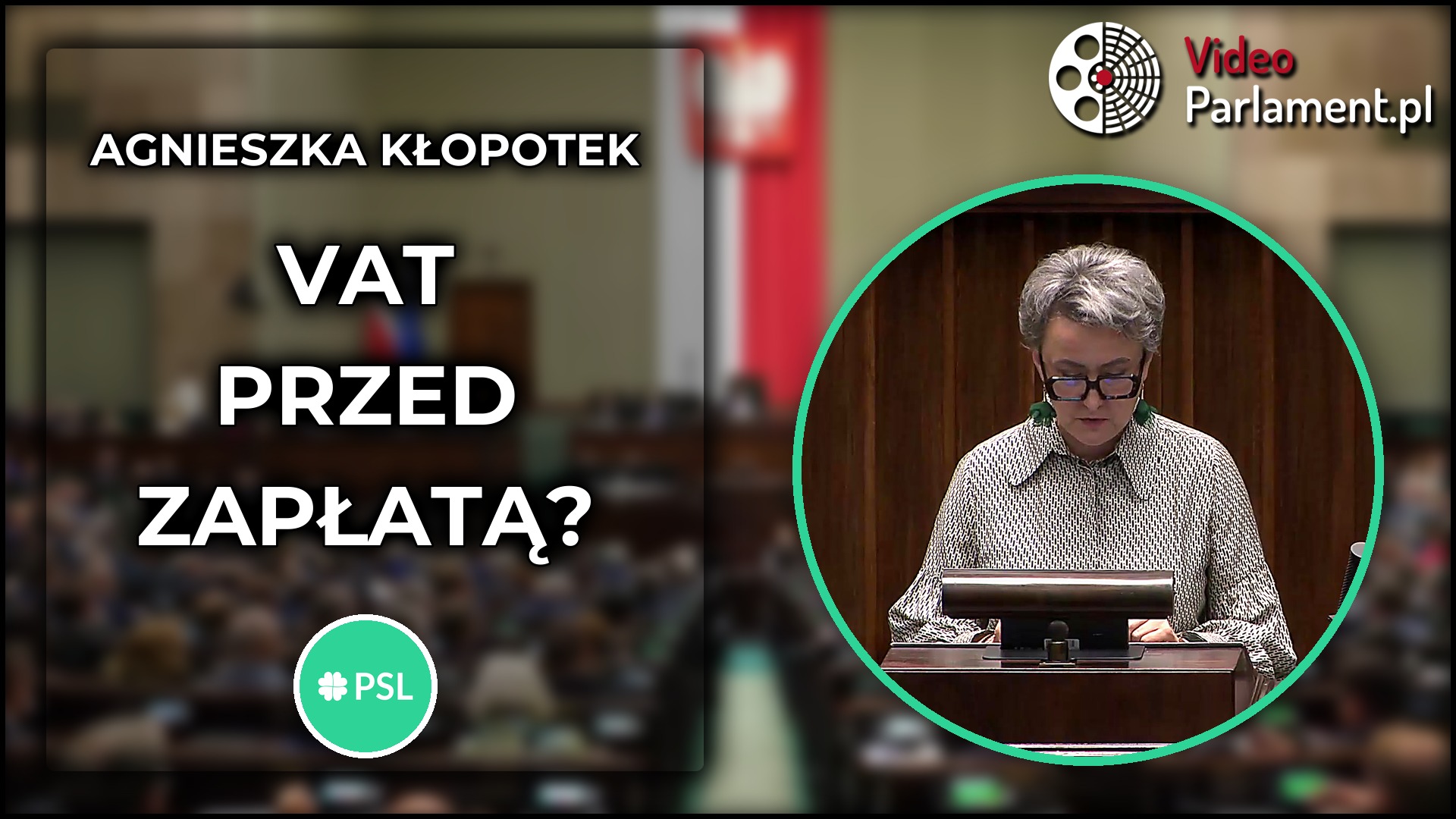 Agnieszka Kłopotek pyta o VAT i płynność małych firm