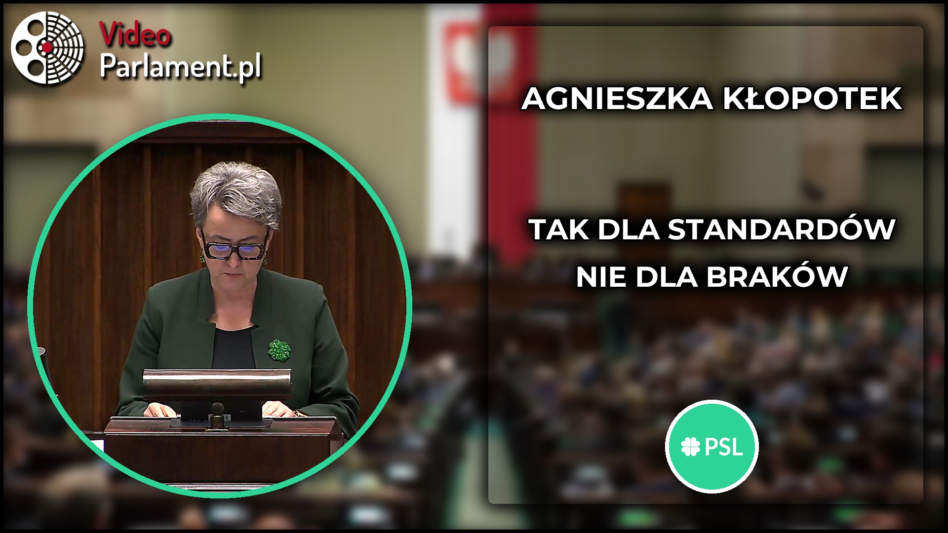 Agnieszka Kłopotek: PSL popiera standardy, alarmuje o kadrach