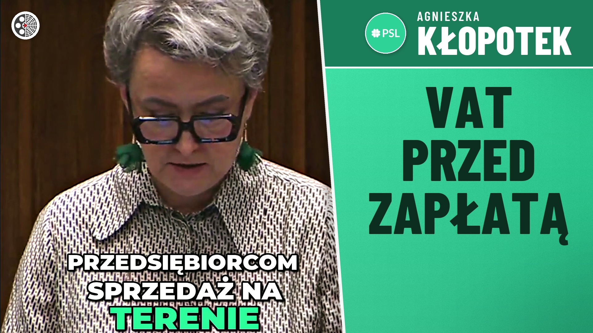 Agnieszka Kłopotek pyta o VAT i płynność małych firm