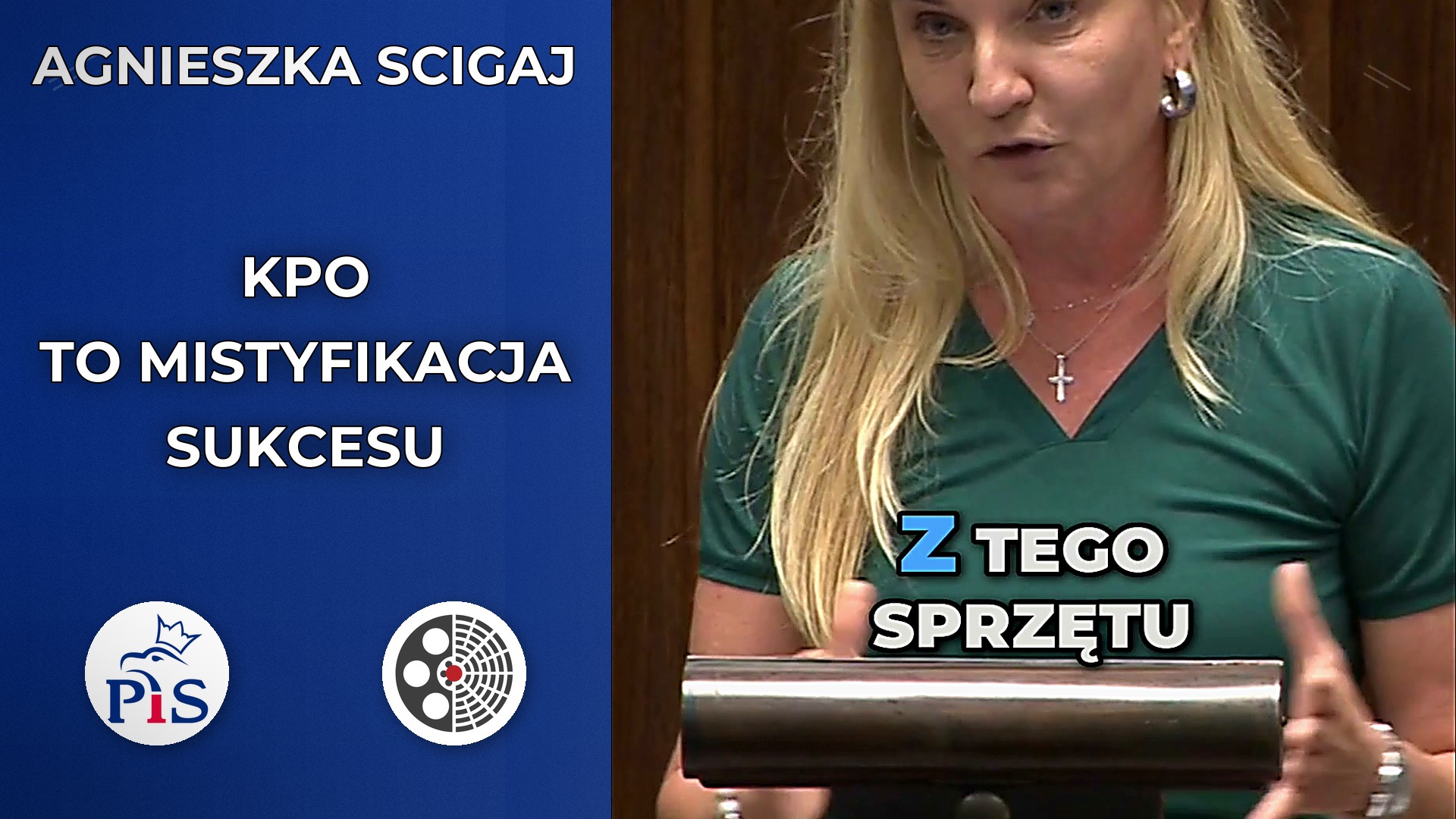 Agnieszka Ścigaj punktuje KPO i ochronę zdrowia
