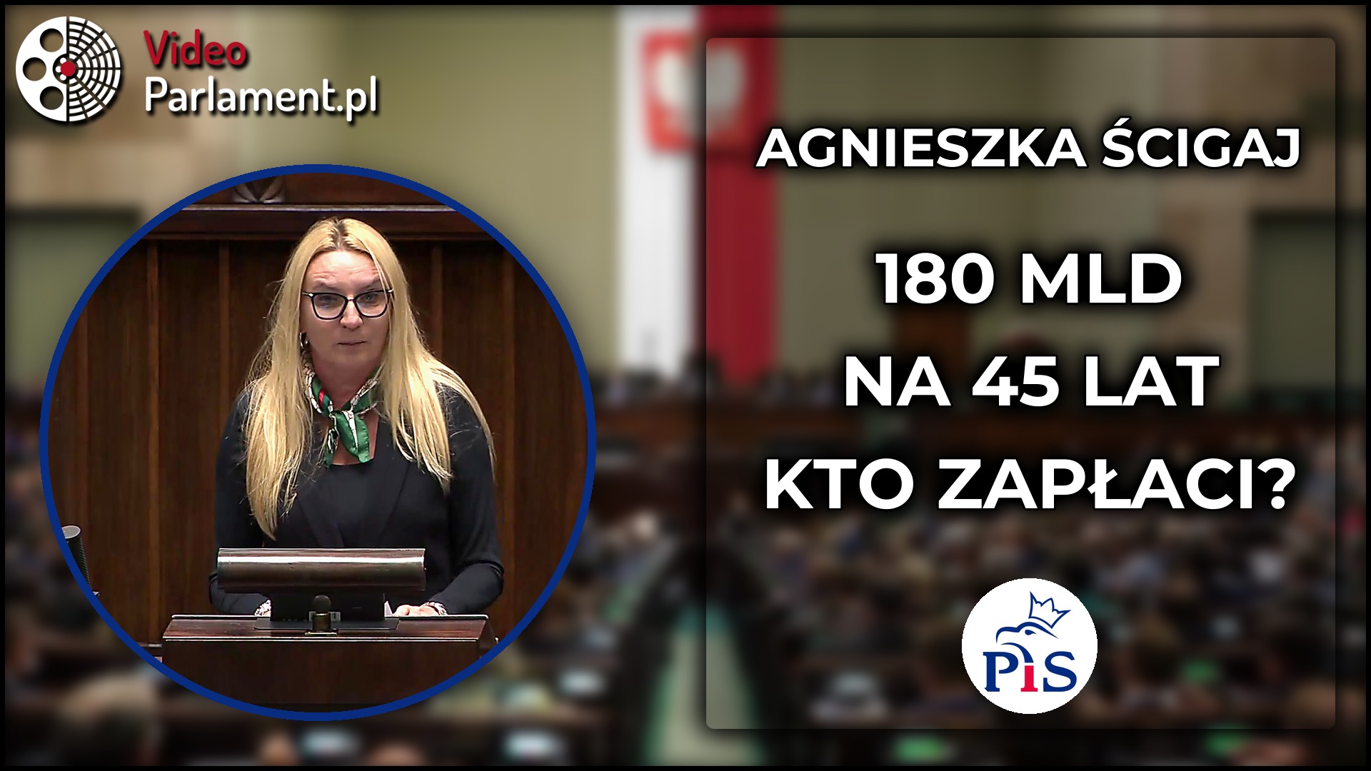 Agnieszka Ścigaj krytykuje umowę SAFE: '180 mld na 45 lat'