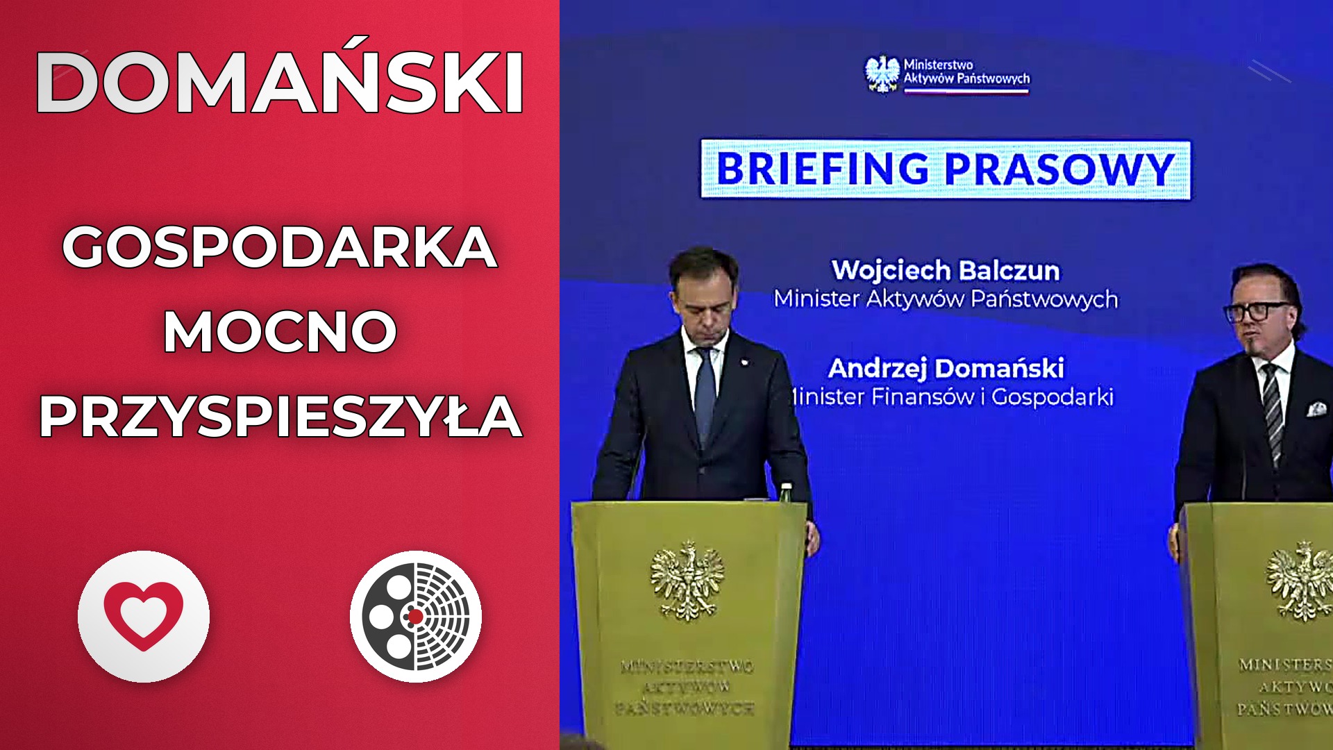 Briefing prasowy ministrów Wojciecha Balczuna i Andrzeja Domańskiego
