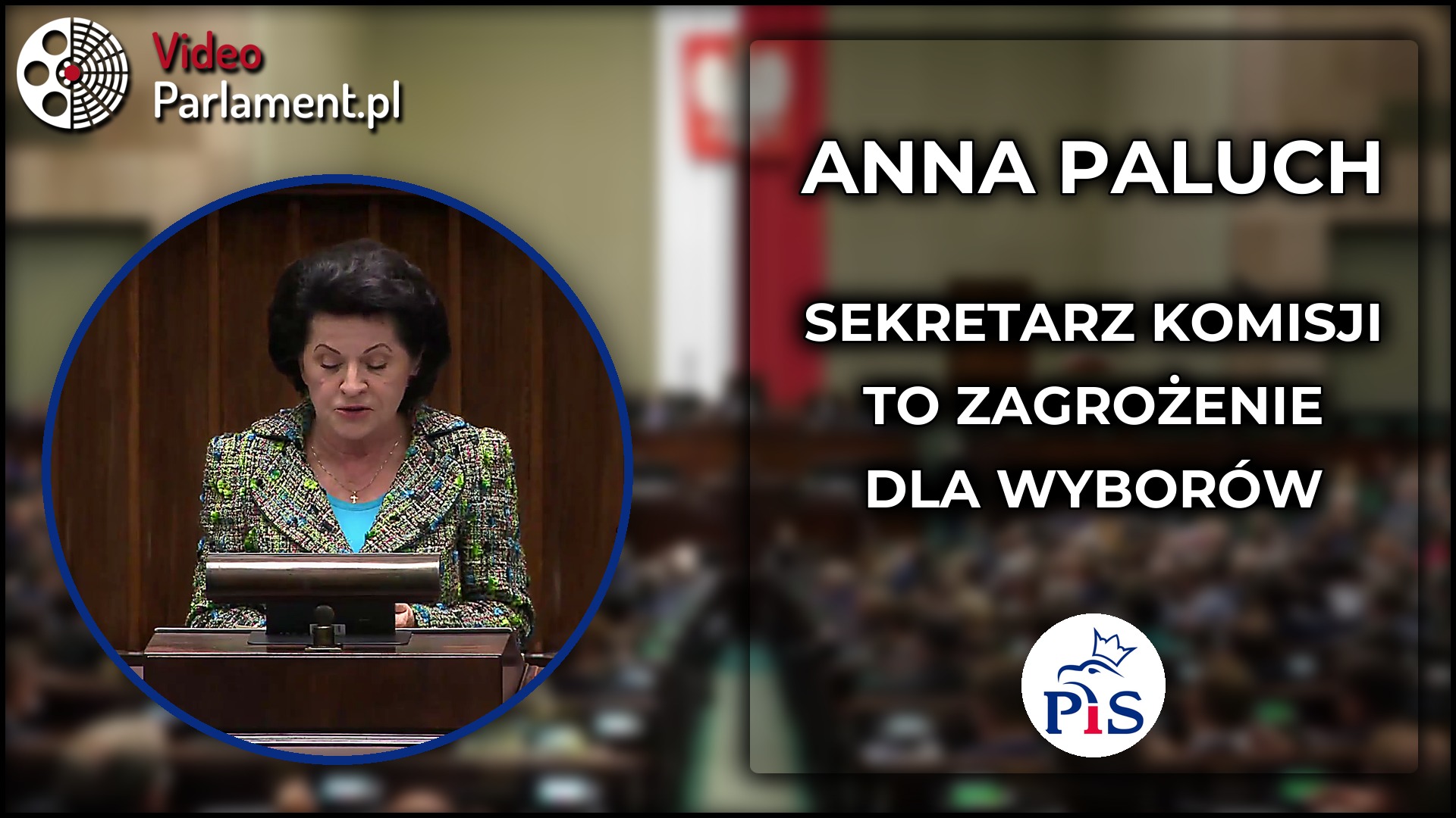 Anna Paluch - Alarm: sekretarz komisji to ryzyko manipulacji