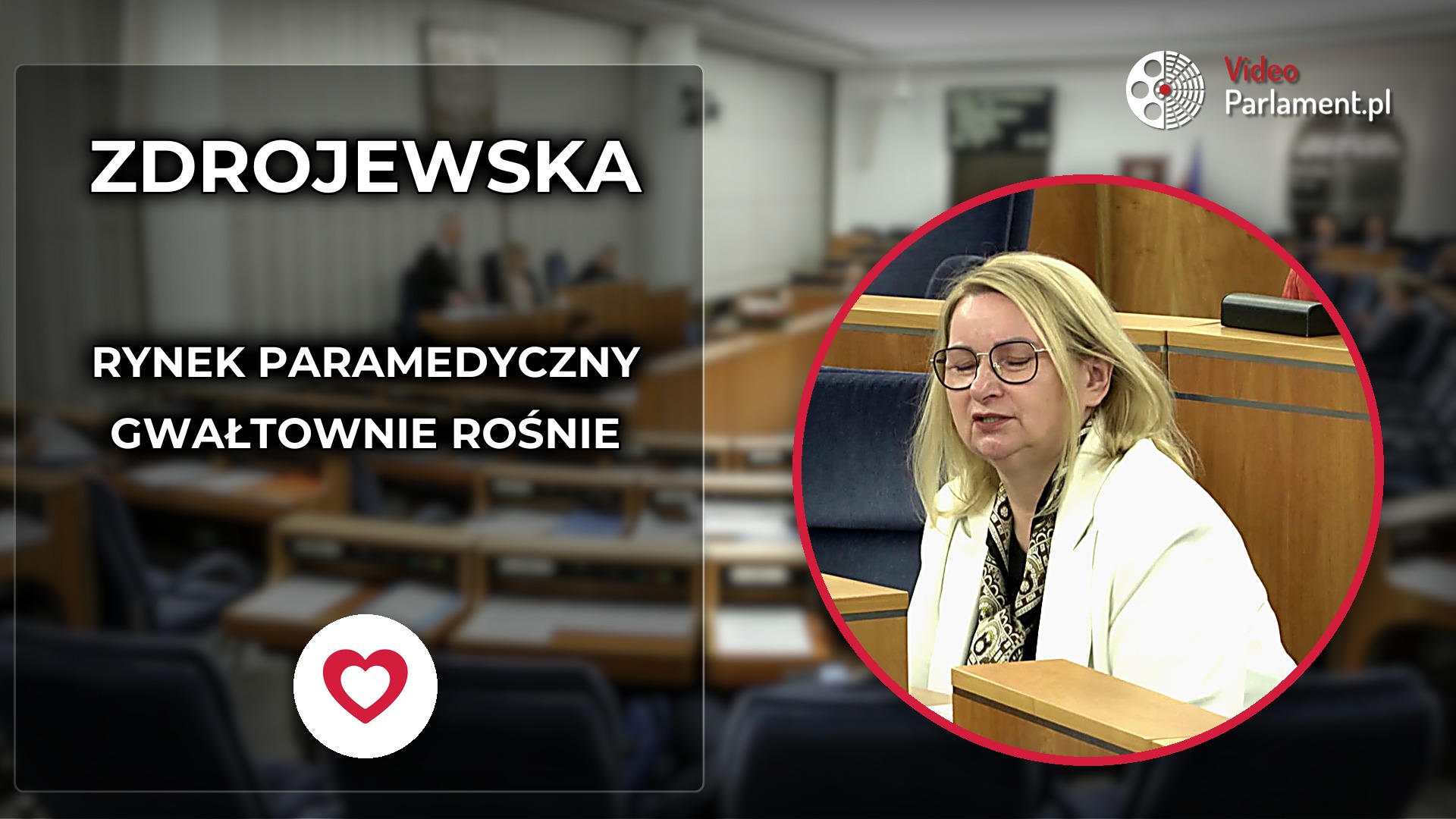 Barbara Zdrojewska pyta o gwałtowny rozwój rynku paramedycznego