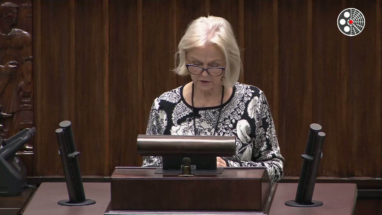 Bożena Borys-Szopa krytykuje uchwałę Sejmu za pomijanie ustaw