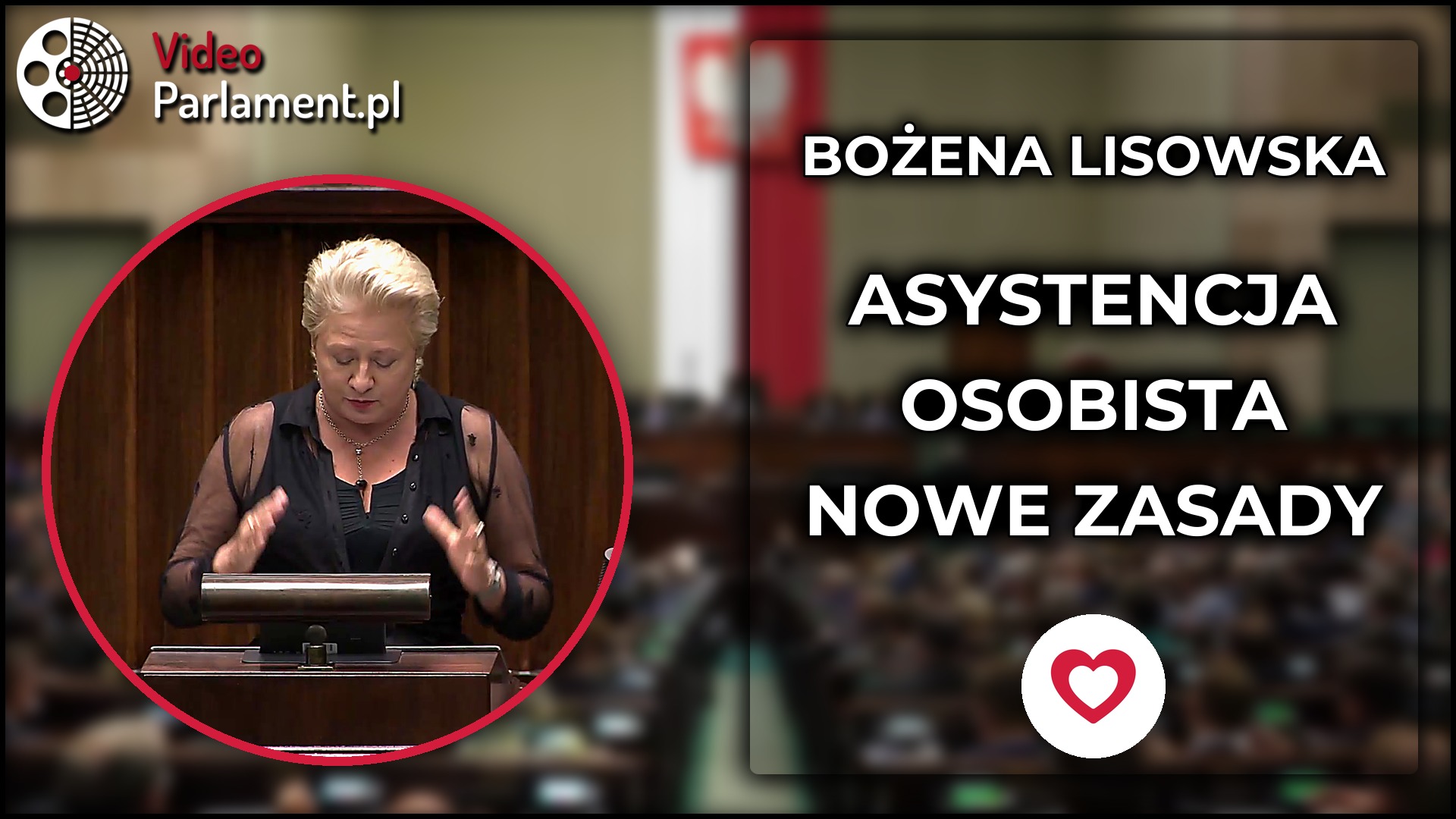 Bożena Lisowska o ustawie o asystencji osobistej