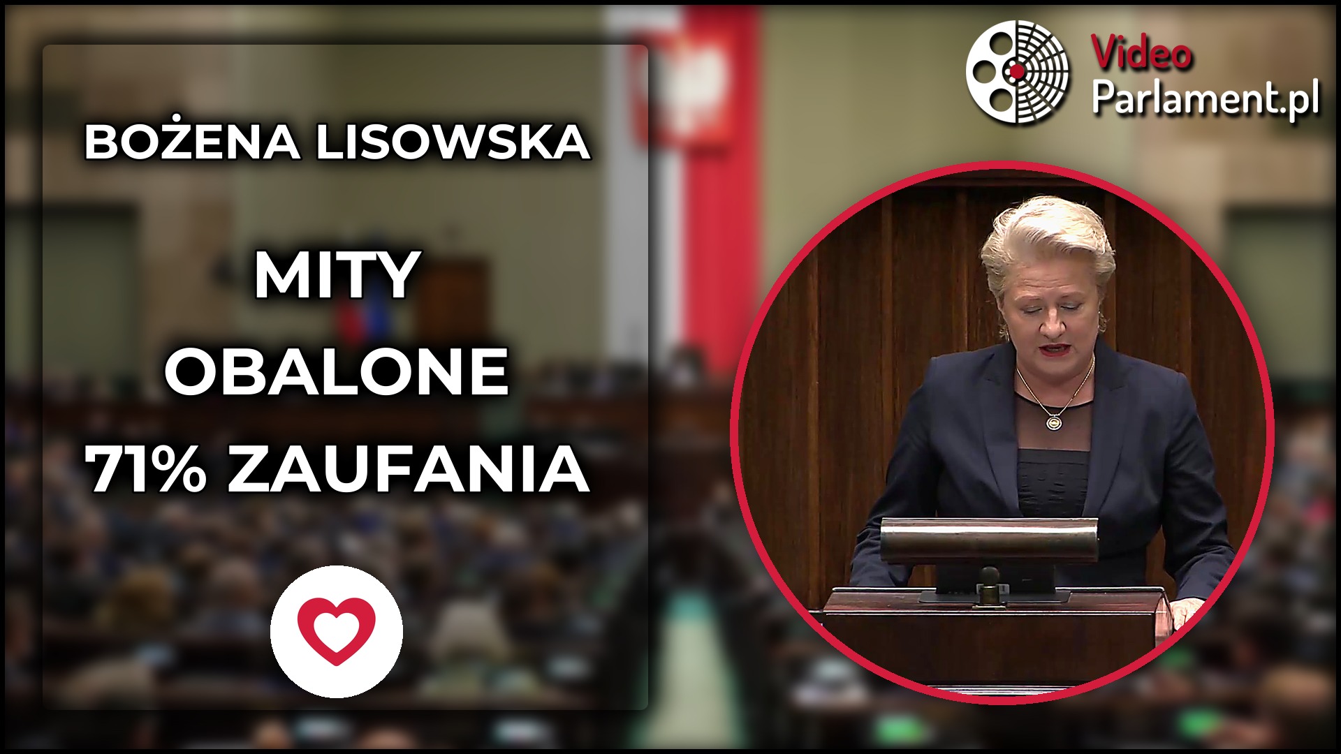Bożena Lisowska: Mity obalone - 71% zaufania do policji