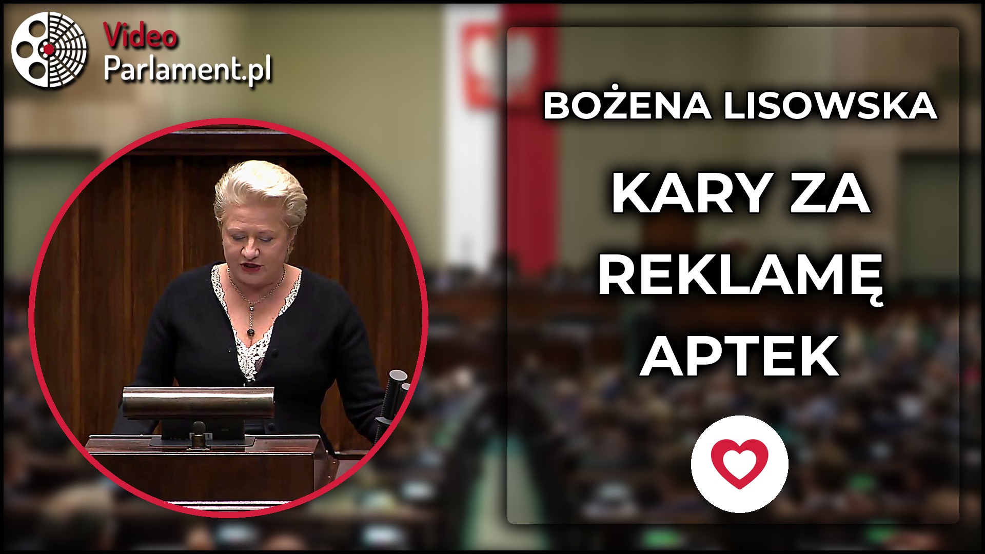 Bożena Lisowska pyta o kary za reklamę aptek