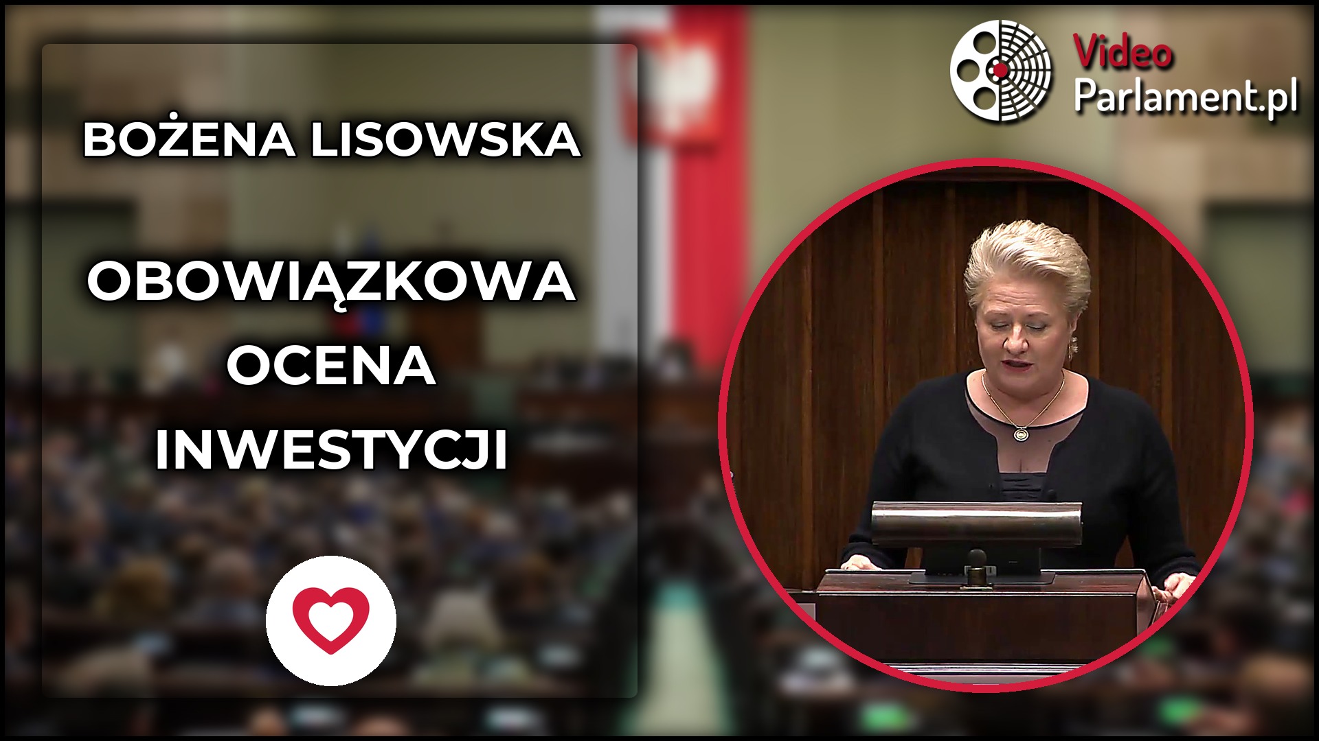Bożena Lisowska: obowiązkowa ocena inwestycji od 10 mln