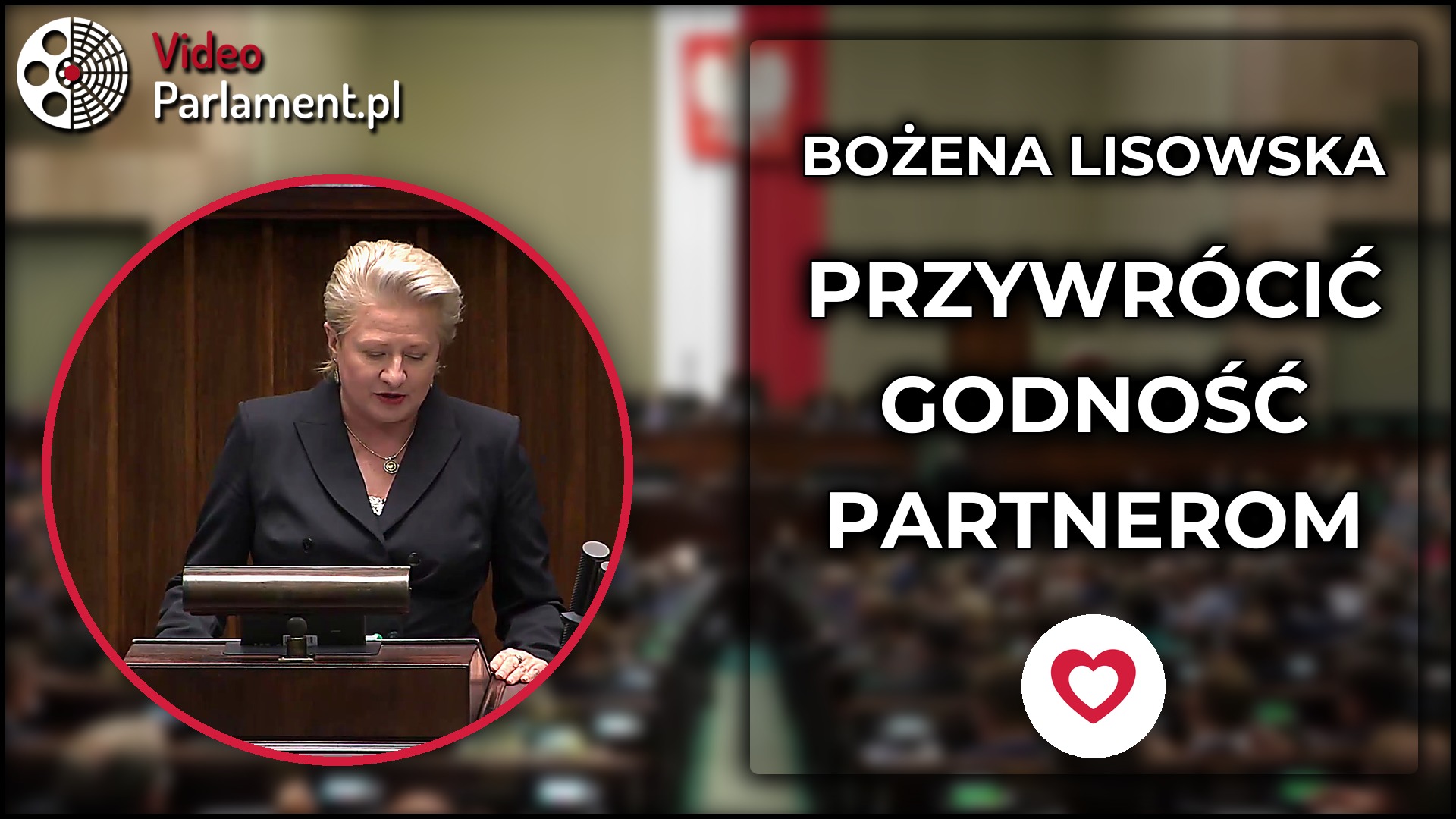 Bożena Lisowska: Poparcie dla ustawy o związkach partnerskich