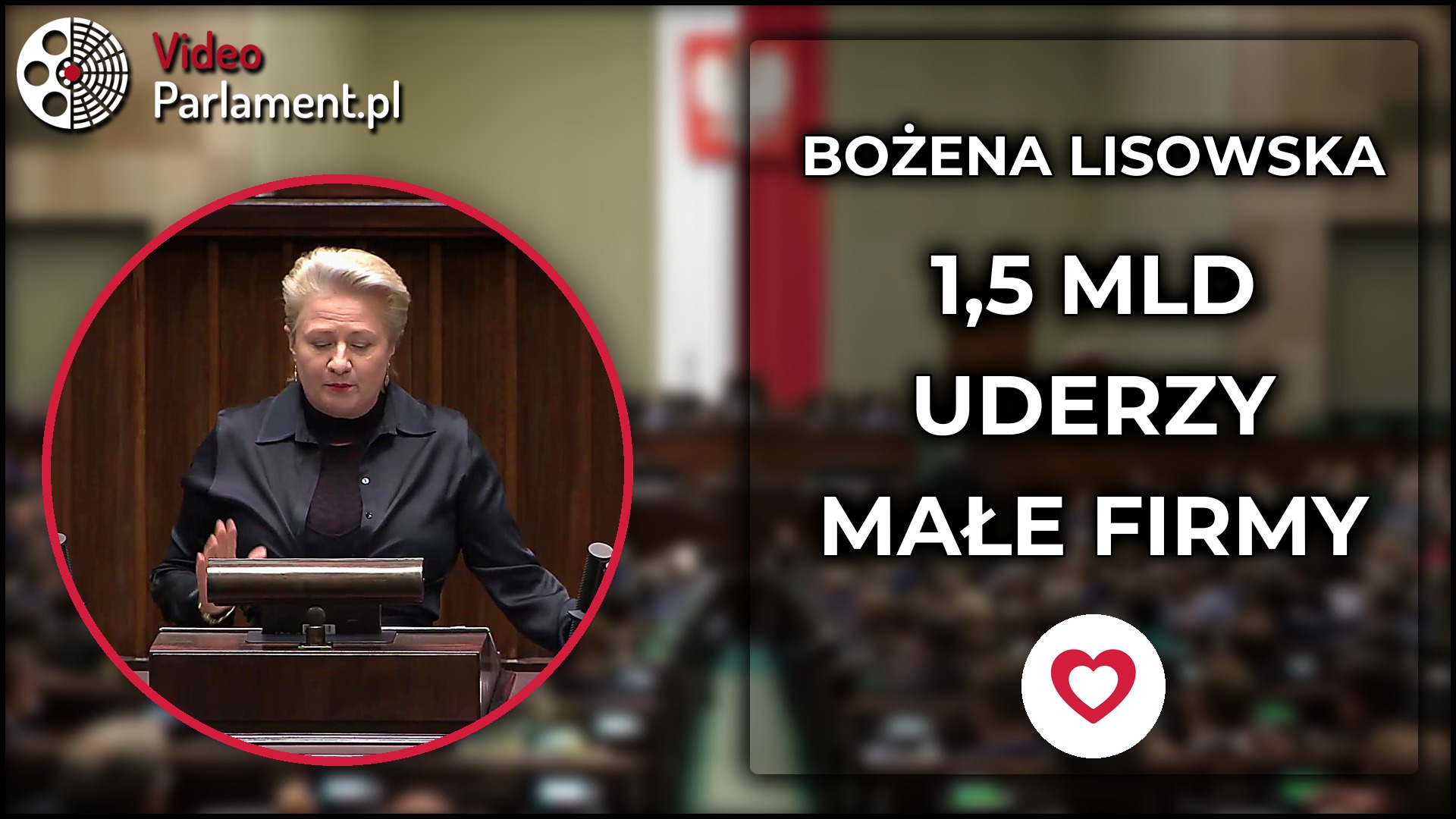 Bożena Lisowska: 1,5 mld w I roku - uderzy w małe firmy