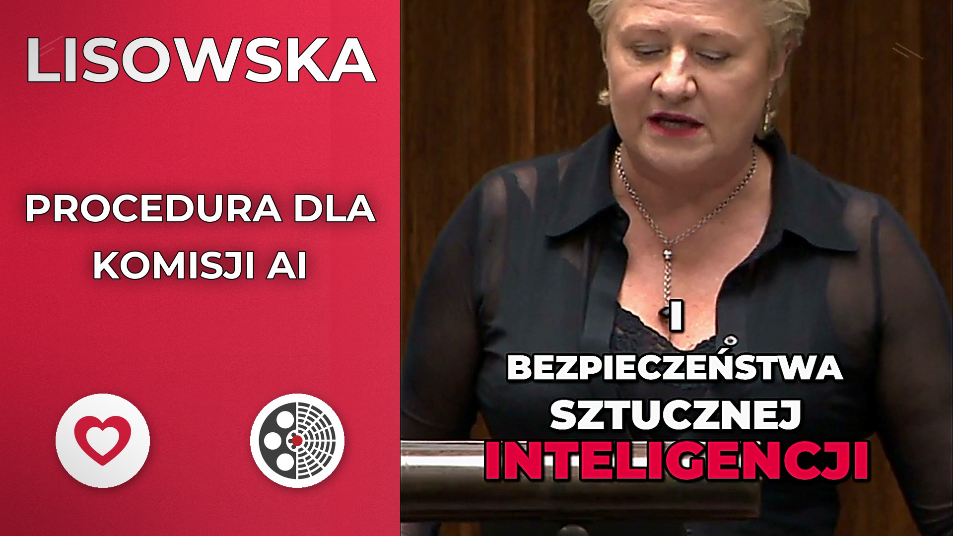 Bożena Lisowska pyta o procedurę dla komisji AI