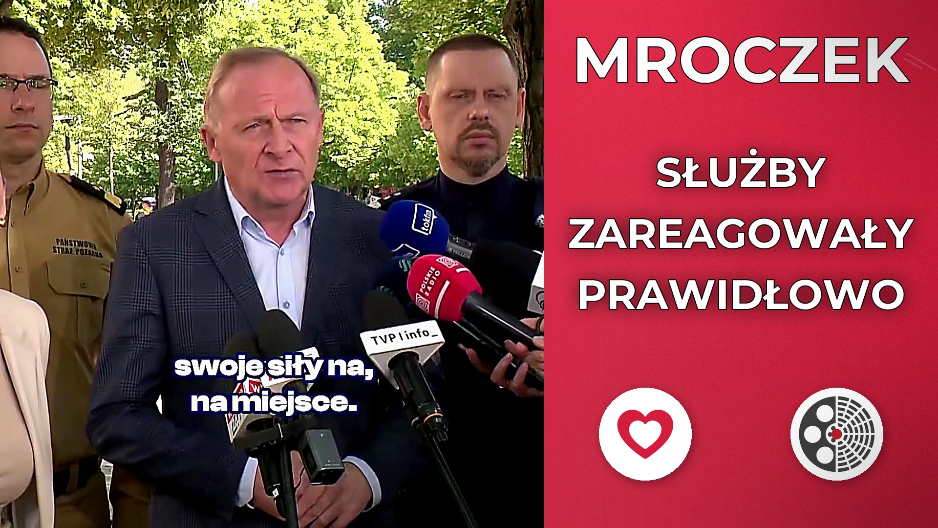Czesław Mroczek o działaniach służb po zgłoszeniu