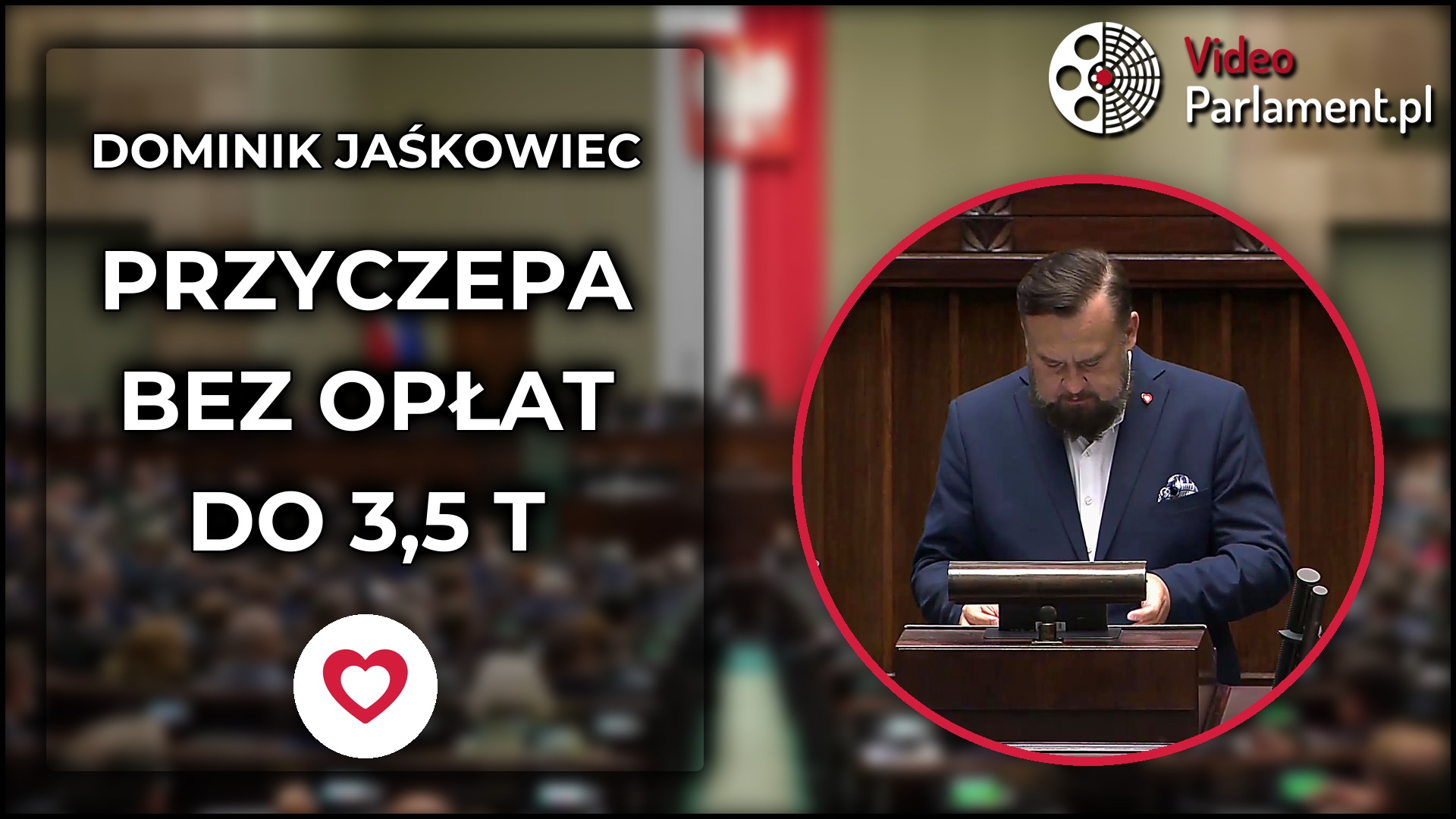 Dominik Jaśkowiec: Ułatwienia dla kierowców z przyczepami
