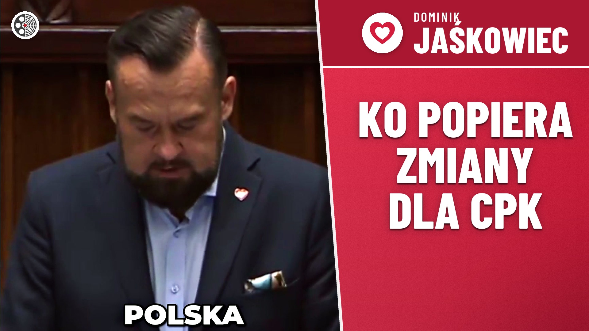 Dominik Jaśkowiec: KO popiera zmiany dotyczące CPK