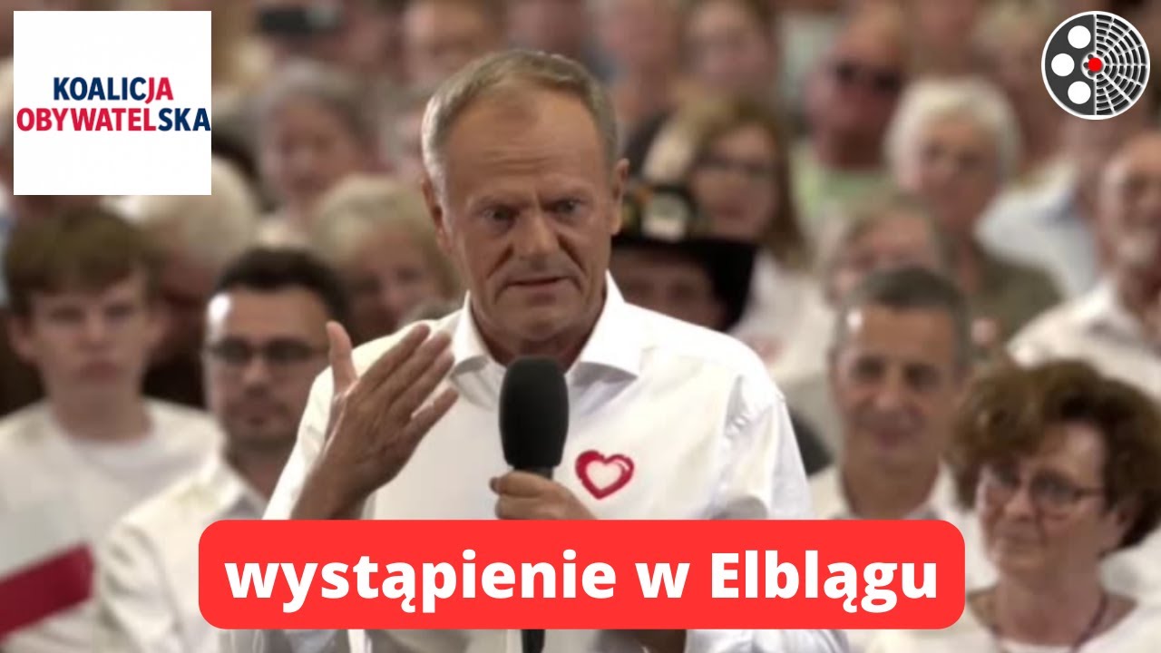Donald Tusk w Elblągu: przekop to test prawdomówności