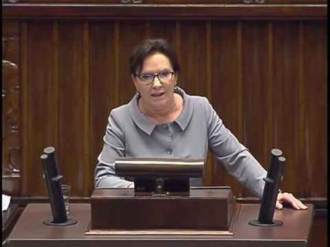 Ewa Kopacz protestuje przeciw obraźliwym słowom z mównicy