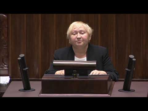 Ewa Tomaszewska dziękuje pracownikom Sejmu na zakończenie kadencji