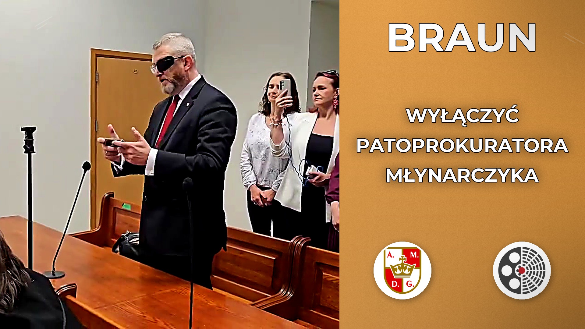 Grzegorz Braun wyrzucony z posiedzenia sądu