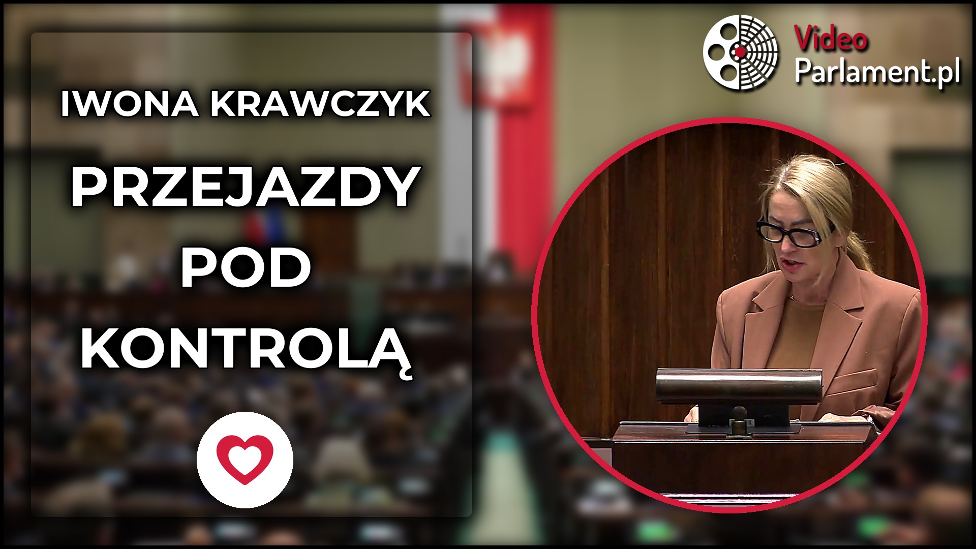 Iwona Krawczyk pyta o monitoring przejazdów kolejowych