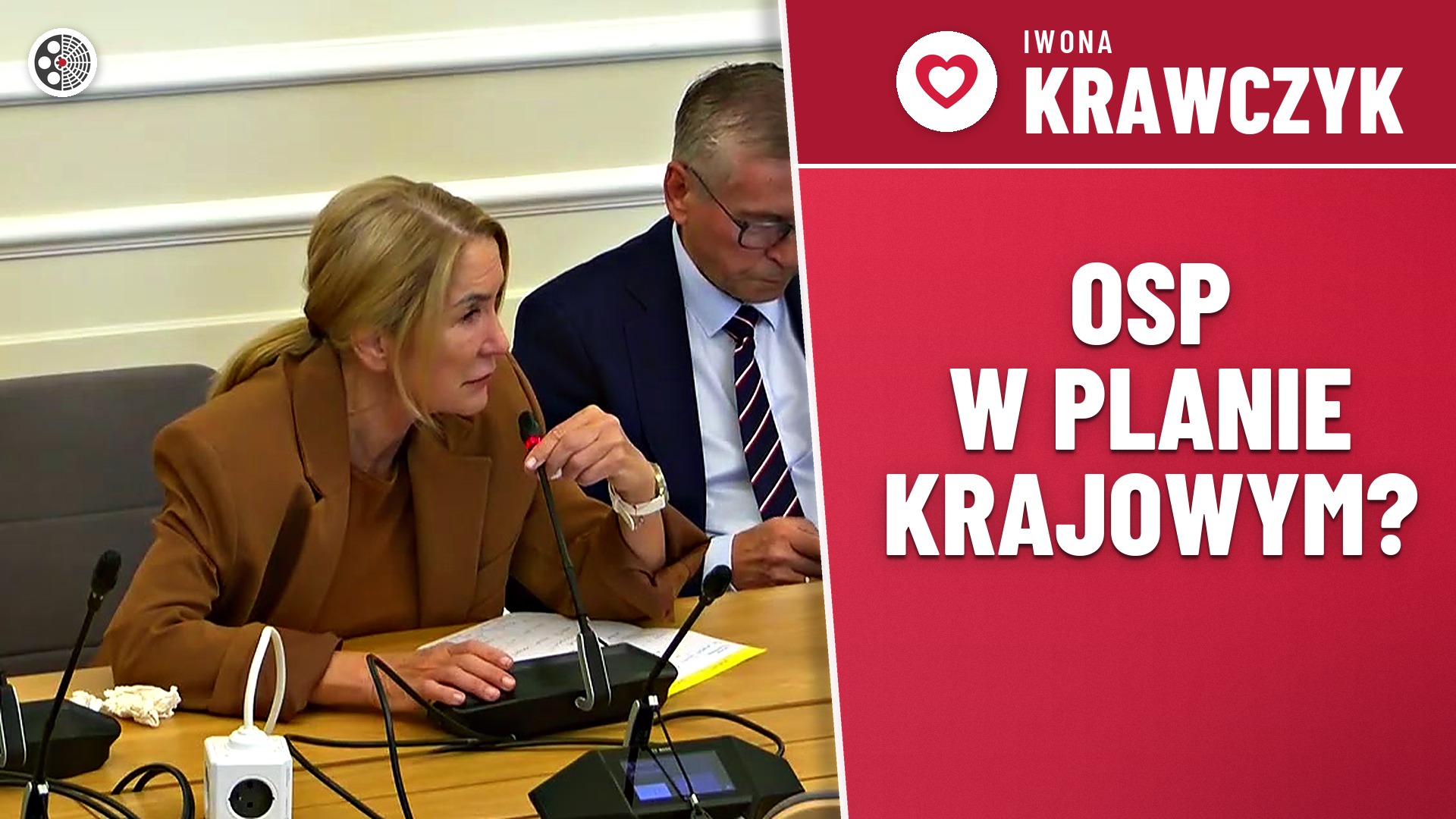 Iwona Krawczyk pyta, czy OSP zostaną wpisane do programu