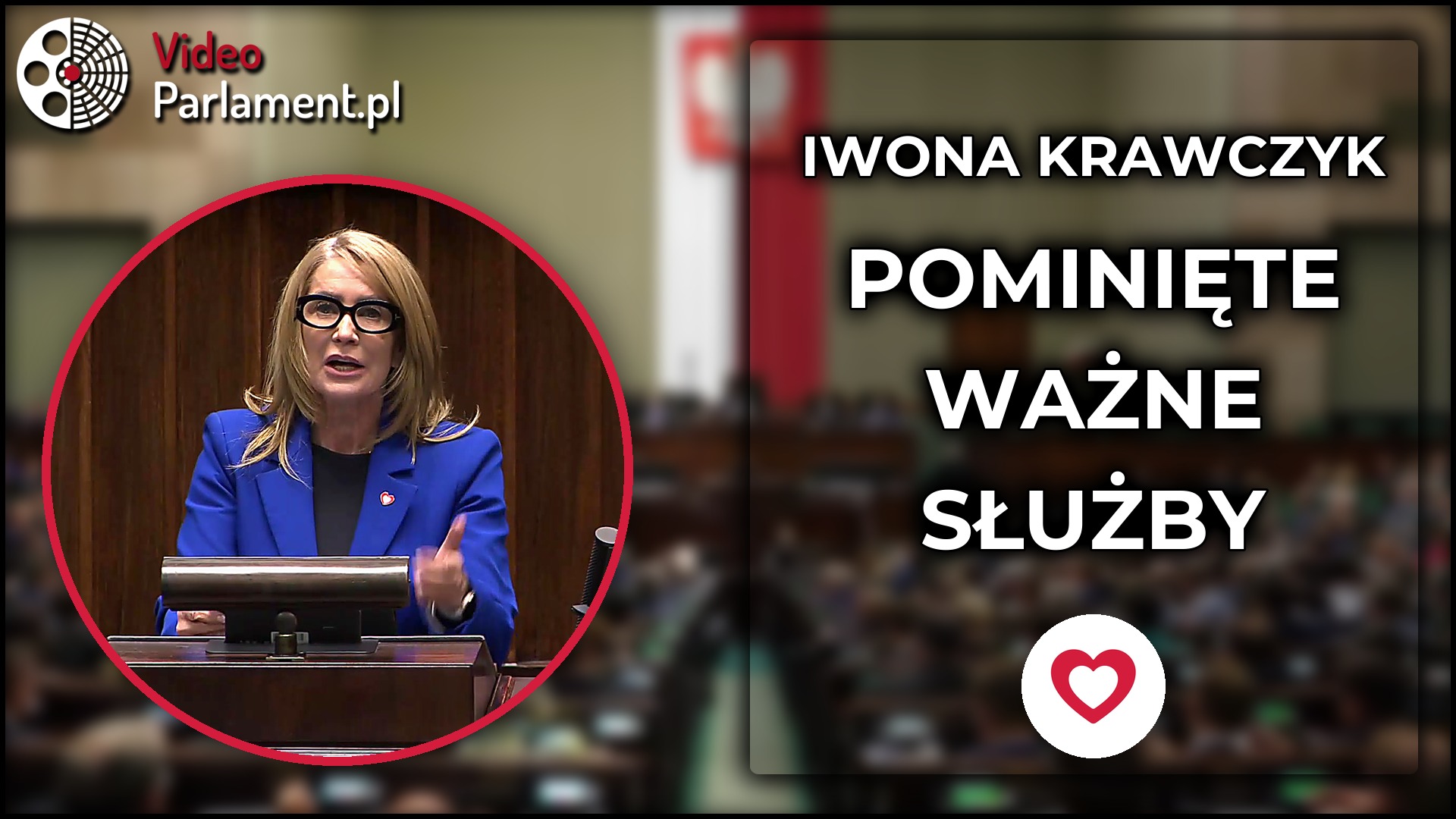 Iwona Krawczyk: Karta rodziny mundurowej pomija ważne służby
