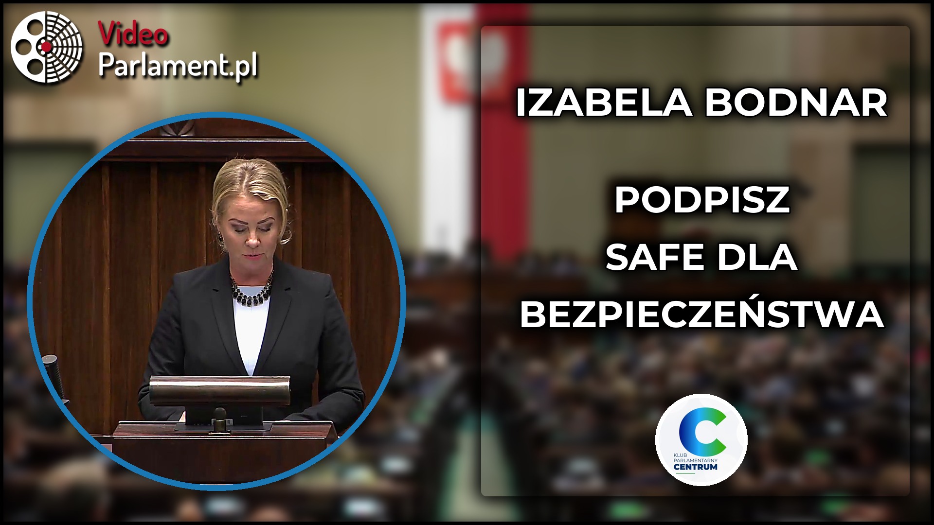 Izabela Bodnar: Apel o jedność i podpisanie ustawy SAFE