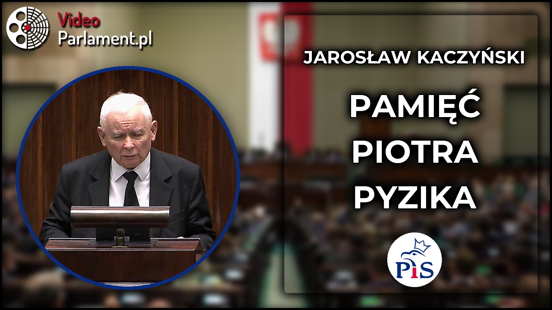 Jarosław Kaczyński upamiętnia Piotra Pyzika: chwila ciszy