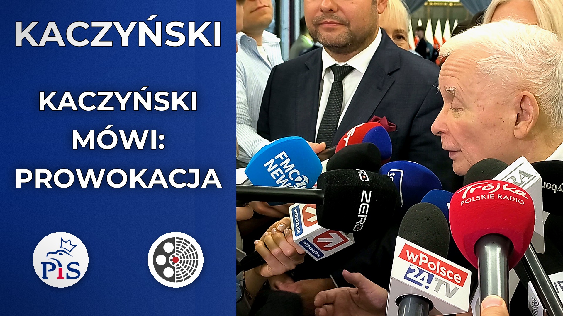 Jarosław Kaczyński odpiera zarzuty i mówi o prowokacji