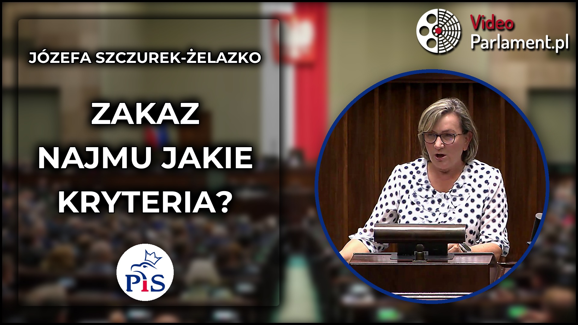 Józefa Szczurek-Żelazko pyta o zasady zakazu najmu krótkoterminowego