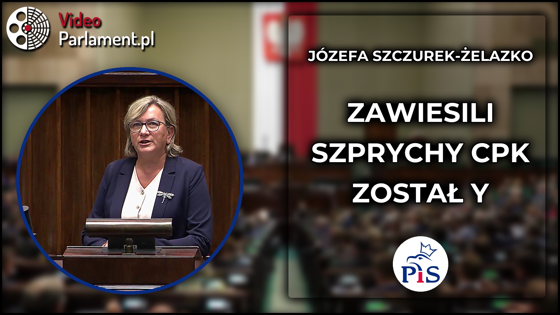Józefa Szczurek-Żelazko: Krytyka zawieszenia szprych CPK