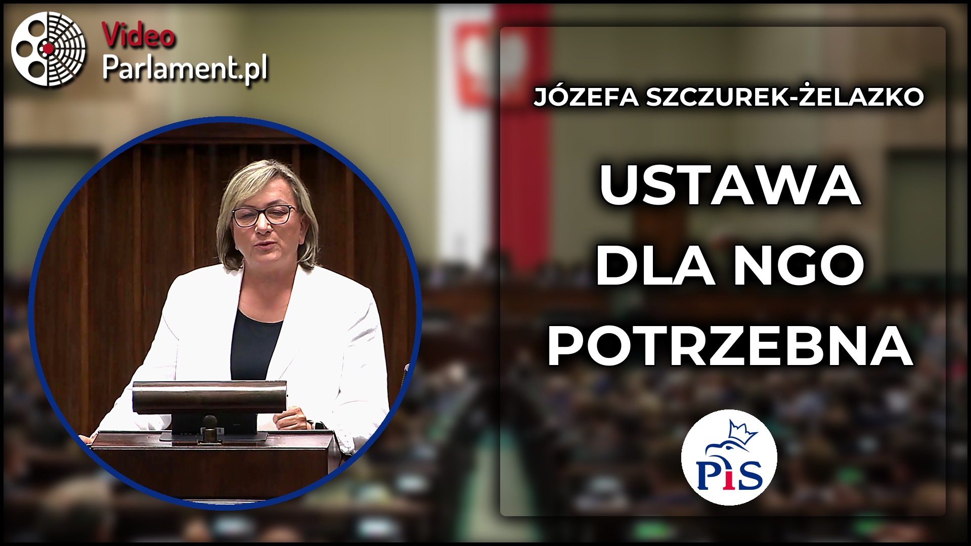 Józefa Szczurek-Żelazko pyta o ustawę dla NGO