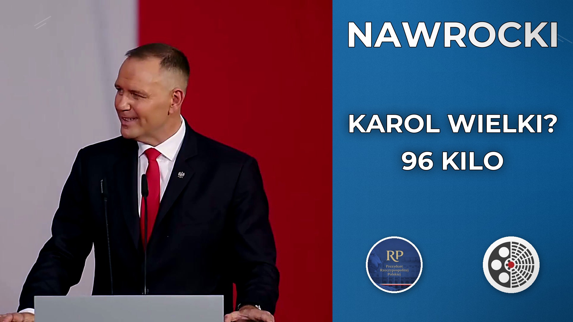 Karol Nawrocki żartuje z hasła „Karol Wielki”