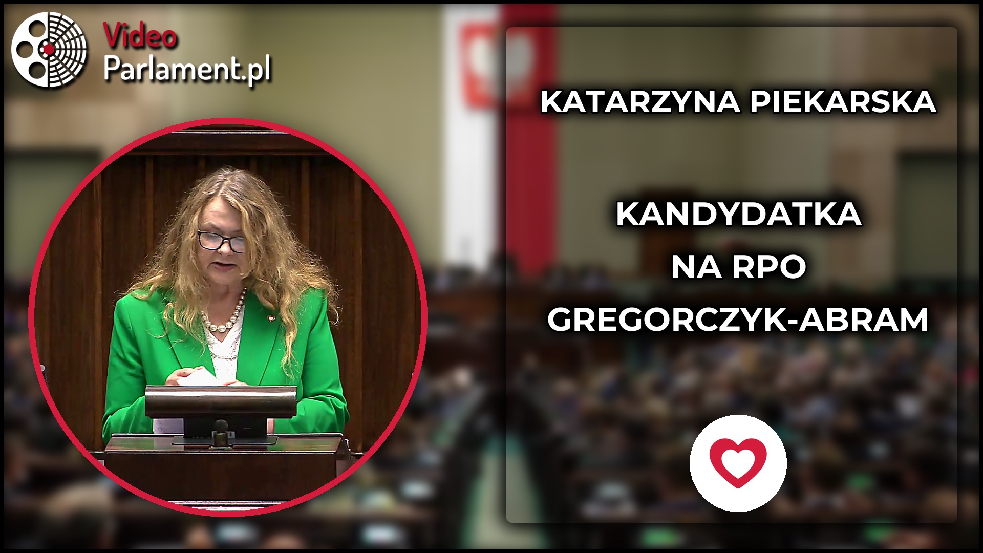 Katarzyna Piekarska przedstawia kandydatkę na RPO