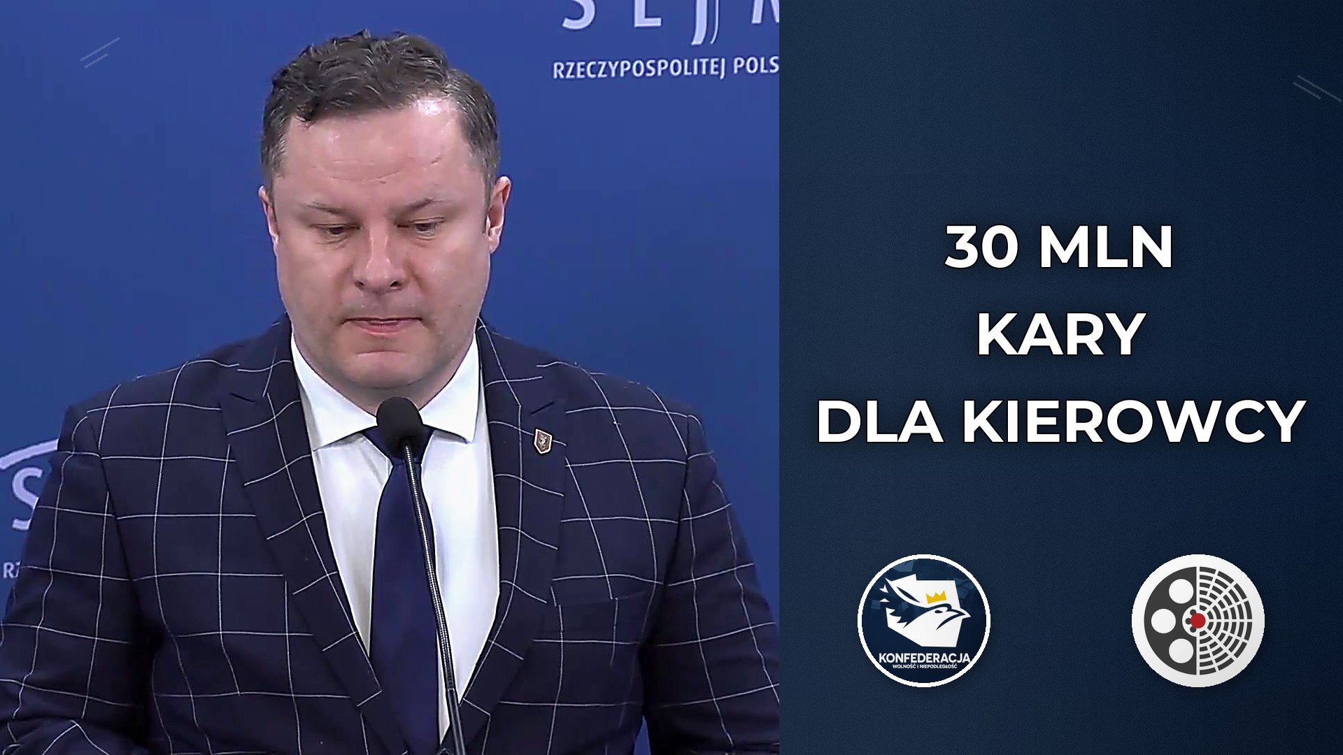 Konfederacja: Kierowca z Lubelszczyzny zagrożony 30 mln zł karą