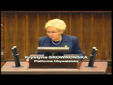 Krystyna Skowrońska wnioskuje przerwę i broni podwyższenia progu