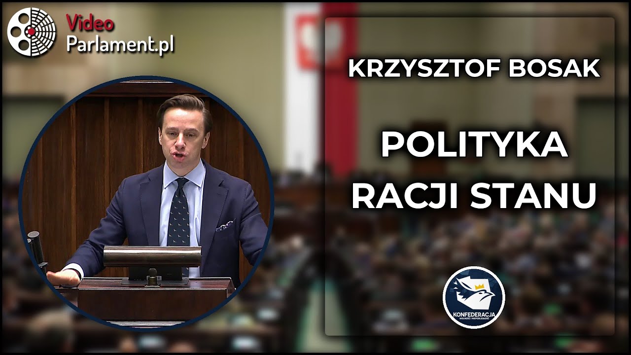 Krzysztof Bosak: Polska potrzebuje polityki racji stanu