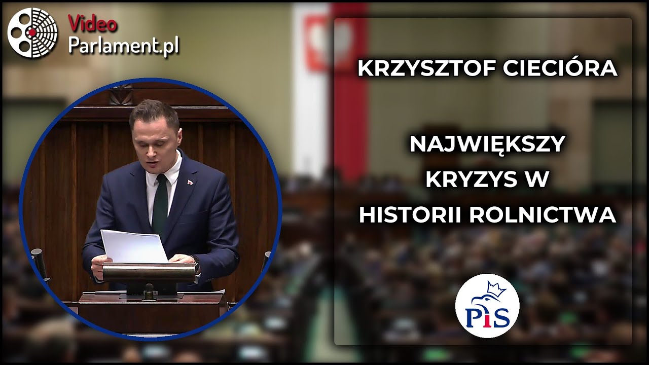 Krzysztof Ciecióra - 11 dni dla Krajewskiego, kryzys rolników