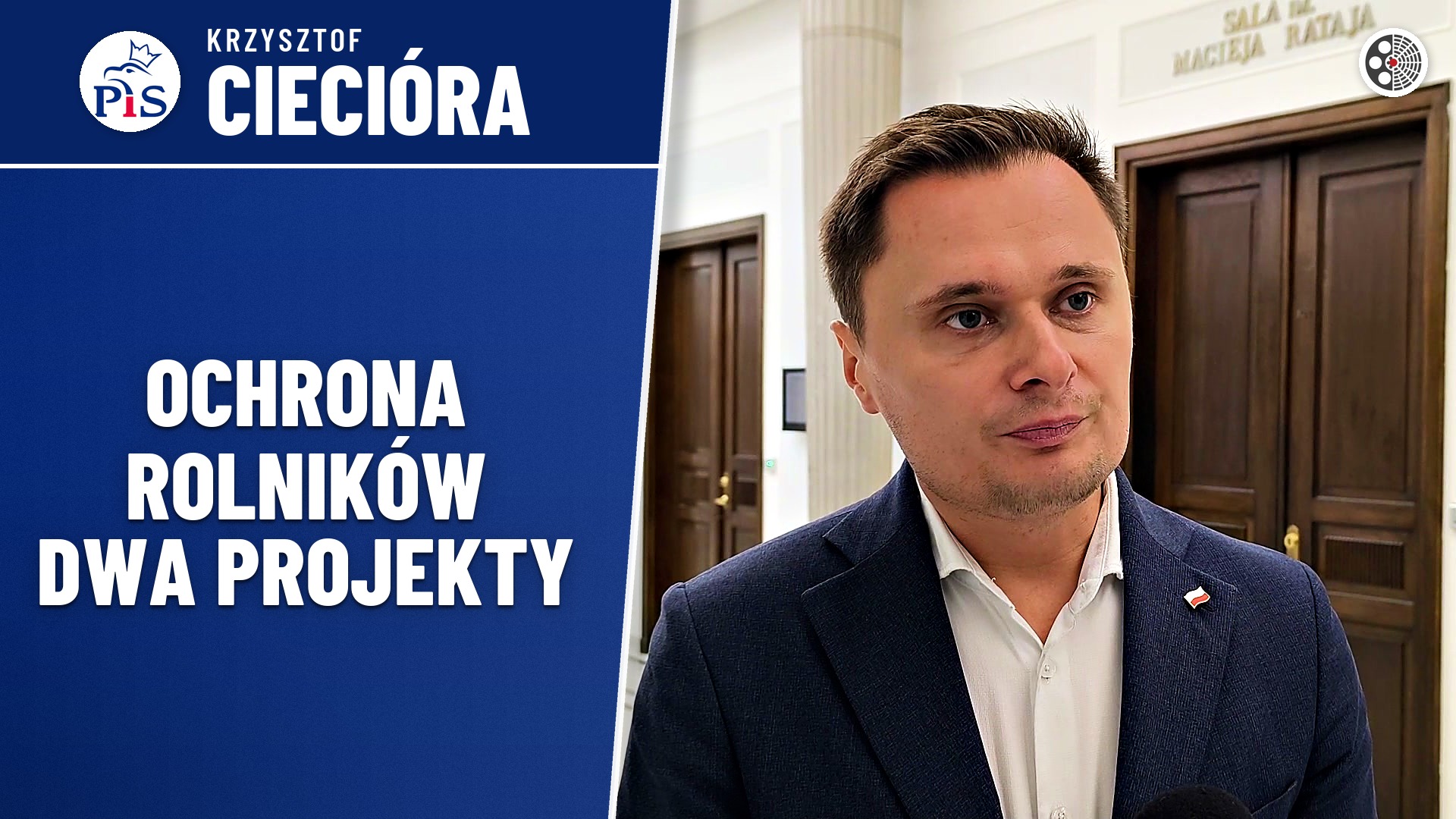 Krzysztof Ciecióra o projektach ustaw dotyczących rolników