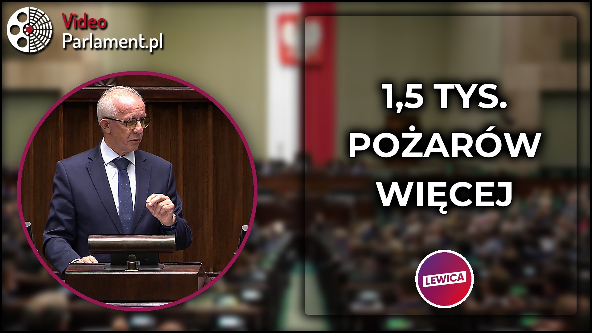 Lewica: Alarm pożarowy - 1,5 tys. pożarów więcej w 5 miesięcy