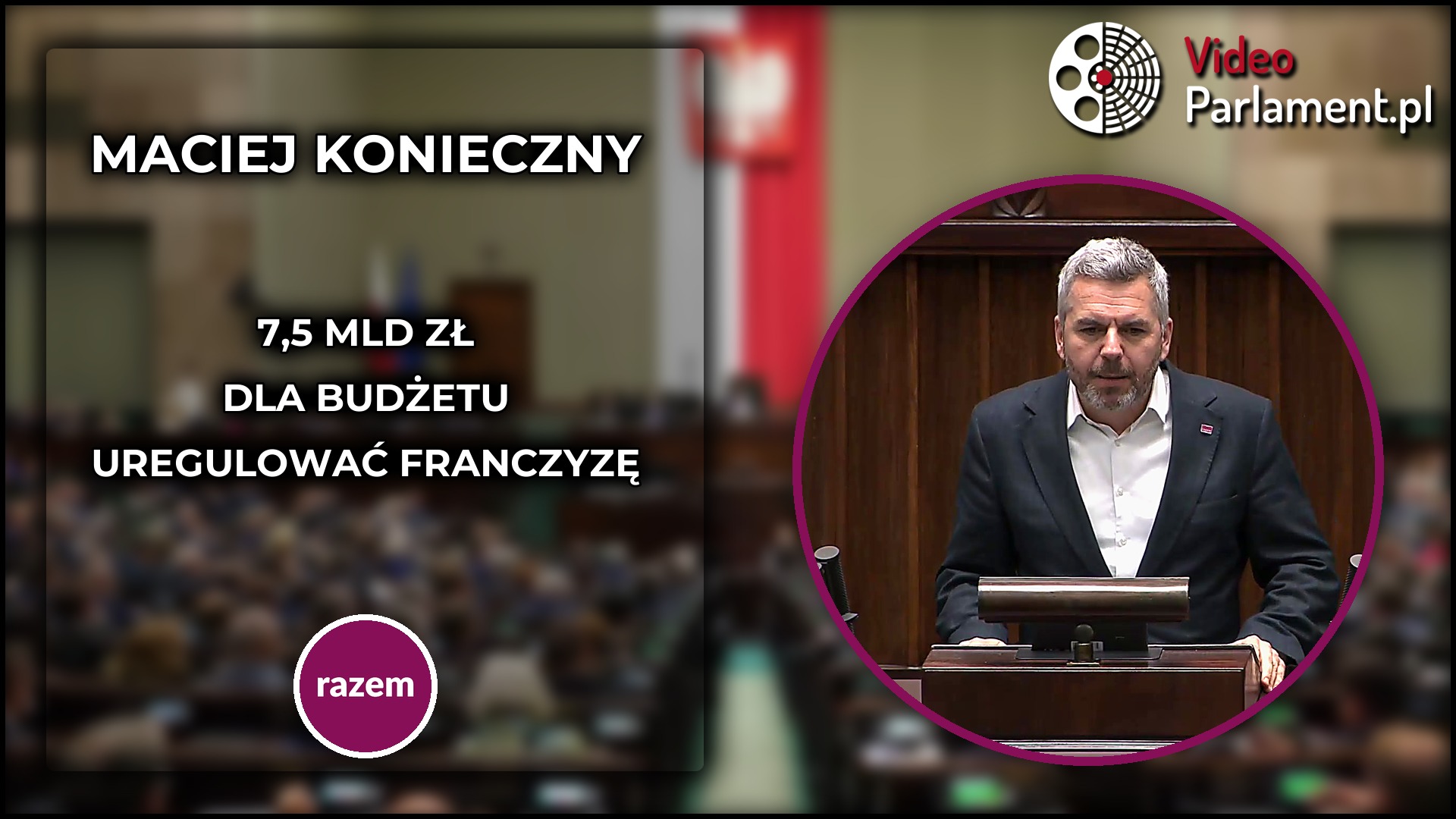 Maciej Konieczny: 7,5 mld zł do zyskania przez regulację franczyzy