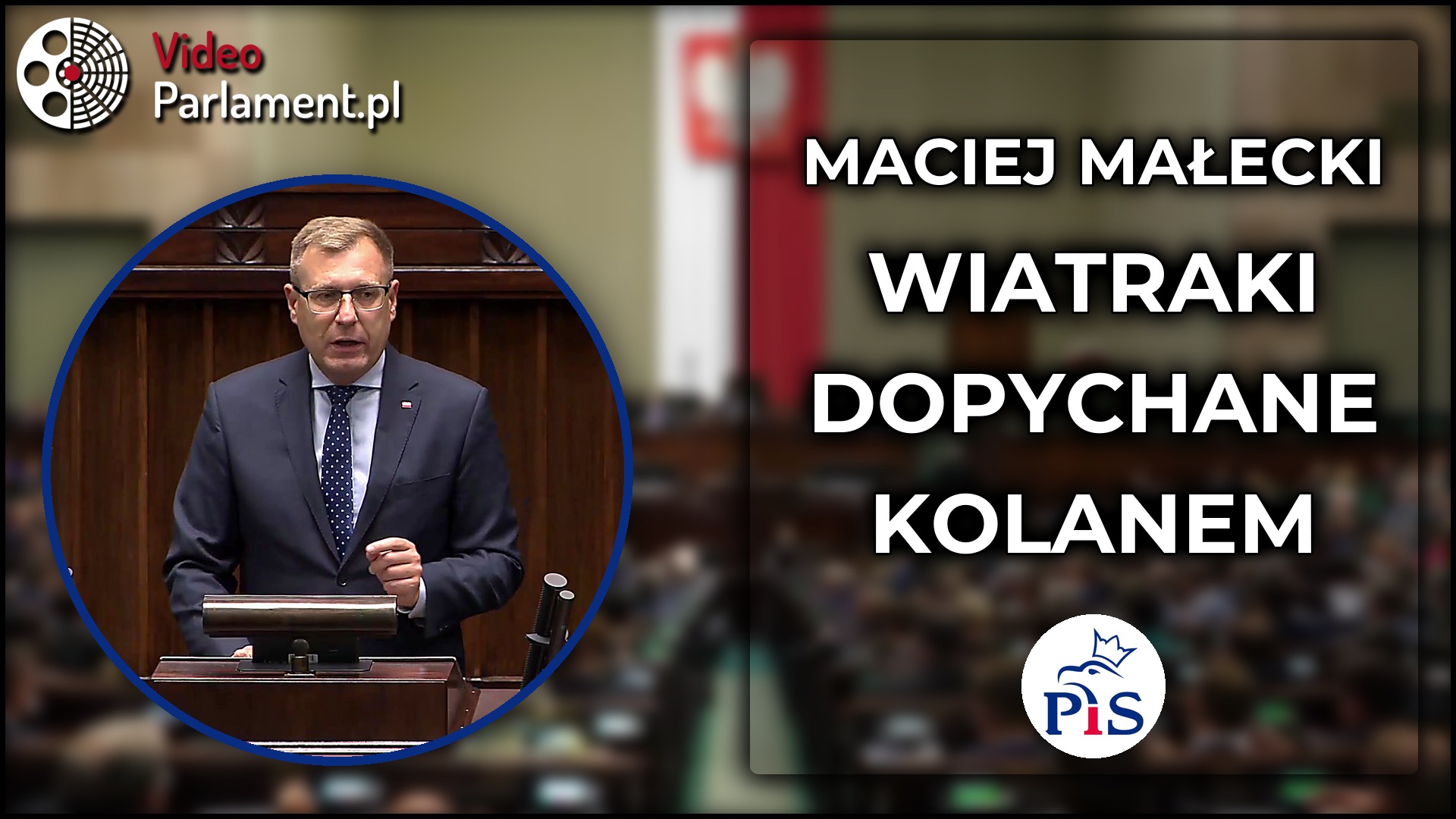 Maciej Małecki krytykuje przepisy dla farm wiatrowych