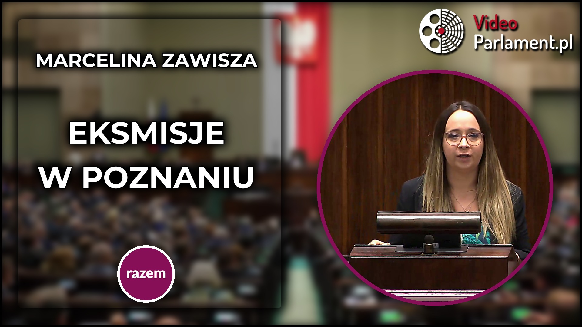 Marcelina Zawisza ostro o eksmisjach w Poznaniu