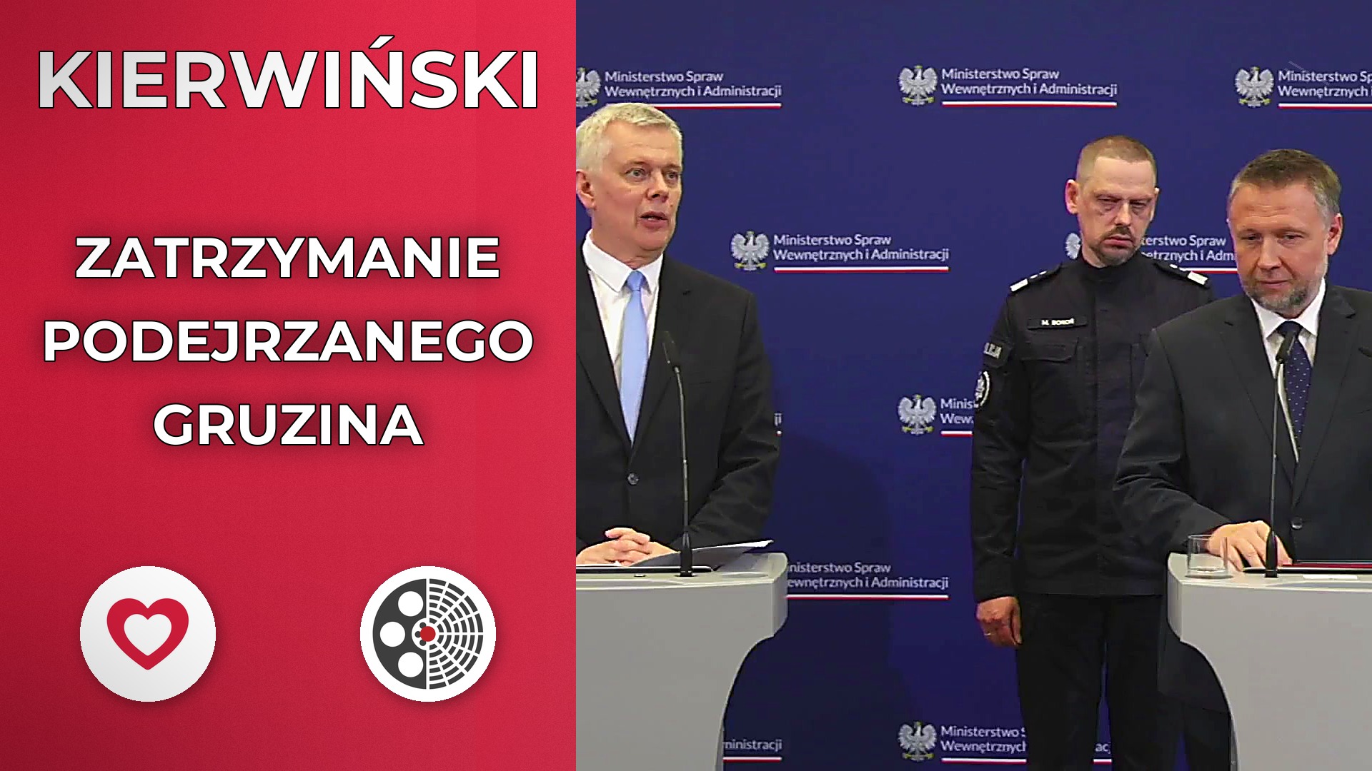 Konferencja szefa MSWiA Marcina Kierwińskiego