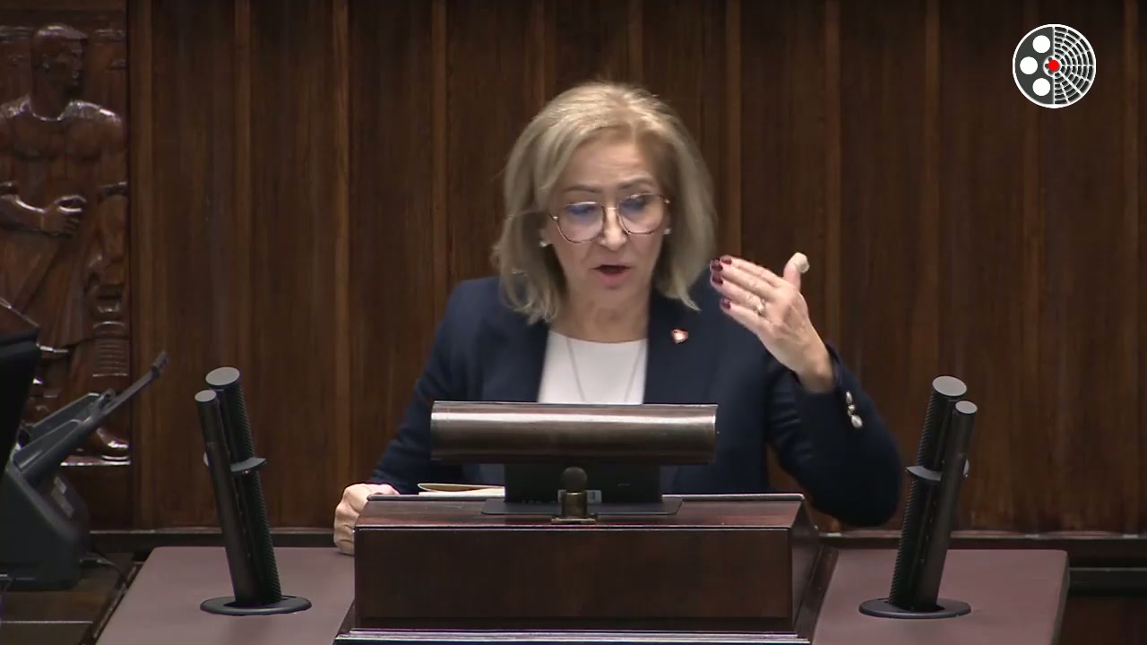 Maria Janyska: Ostra krytyka PiS za 'zakłamaną rzeczywistość'