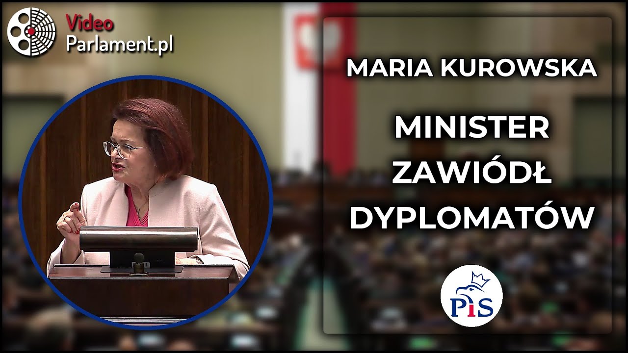 Maria Kurowska - Minister zawiódł dyplomatów