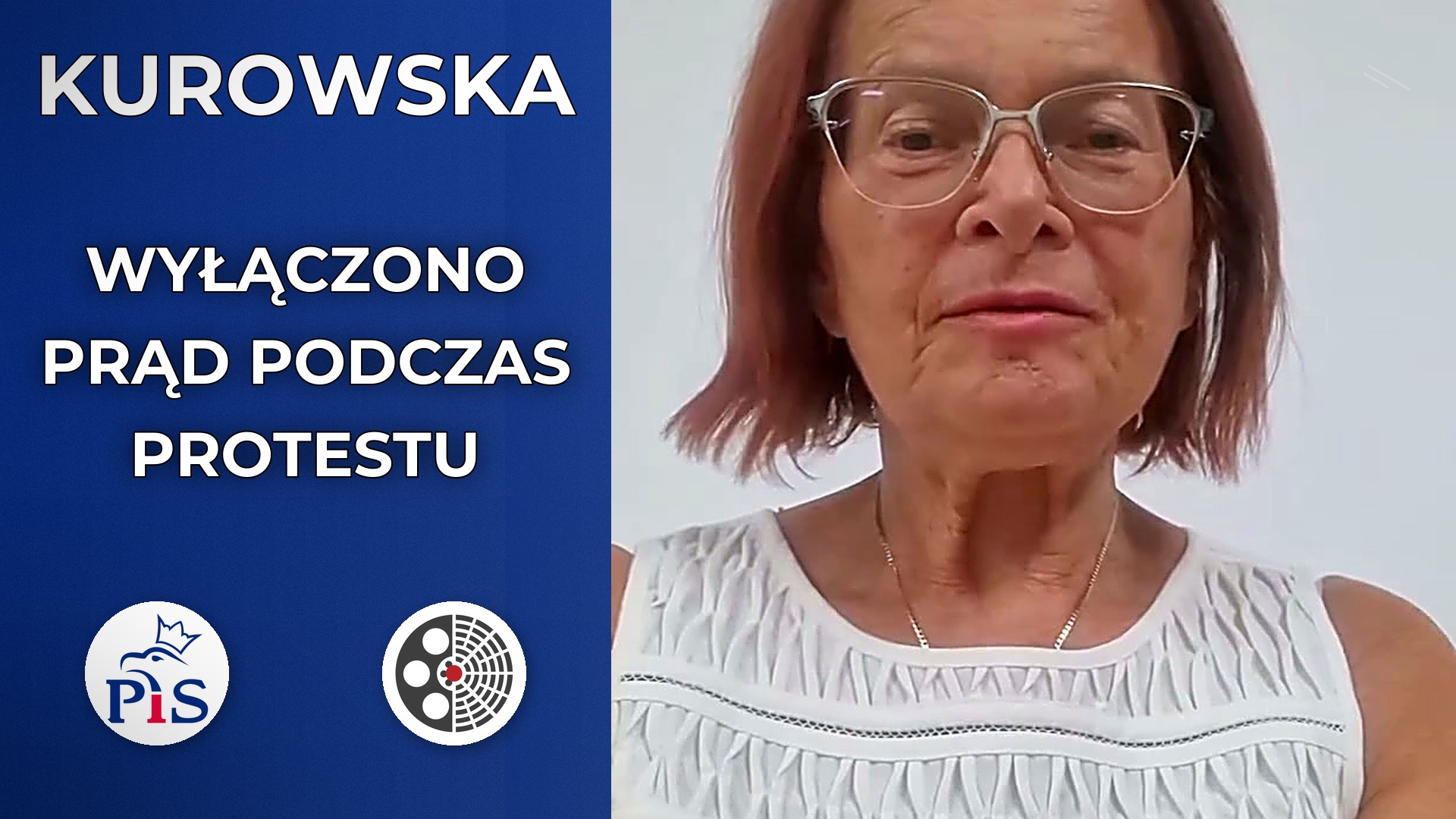 Maria Kurowska: Wyłączono prąd podczas protestu