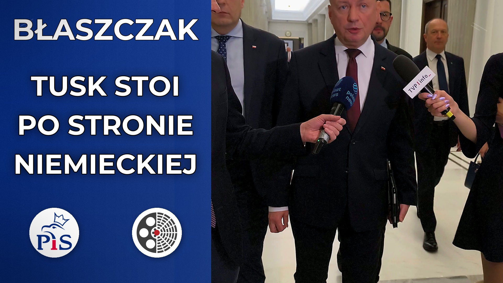 Mariusz Błaszczak: Tusk stoi po stronie niemieckiej