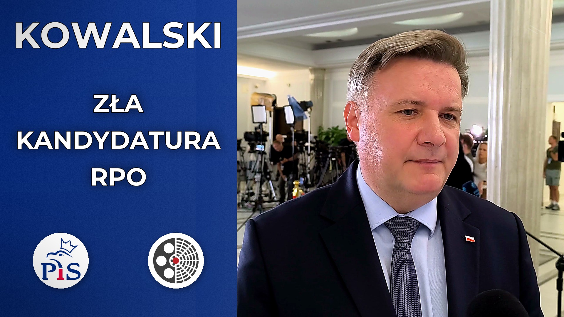Michał Kowalski krytykuje wybór Rzecznika Praw Obywatelskich