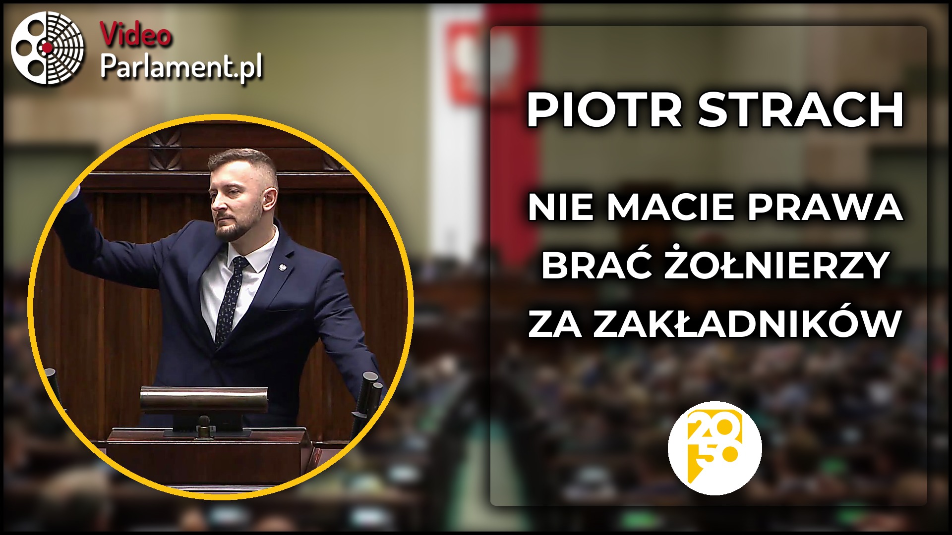 Piotr Strach: Nie macie prawa brać żołnierzy za zakładników